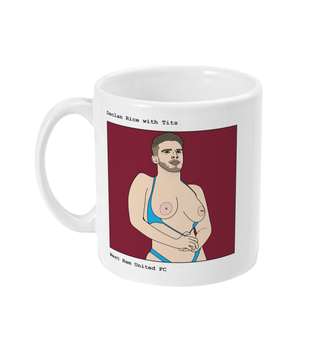 Declan Rice with Tits - Footballers with Tits