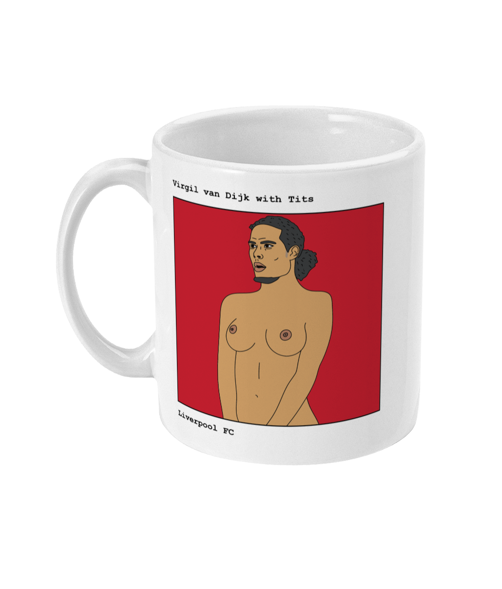 Virgil van Dijk with Tits - Footballers with Tits