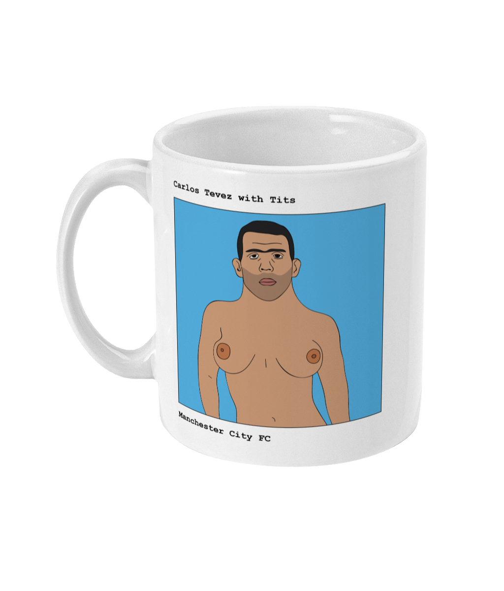 Carlos Tevez with Tits - Man City - Footballers with Tits