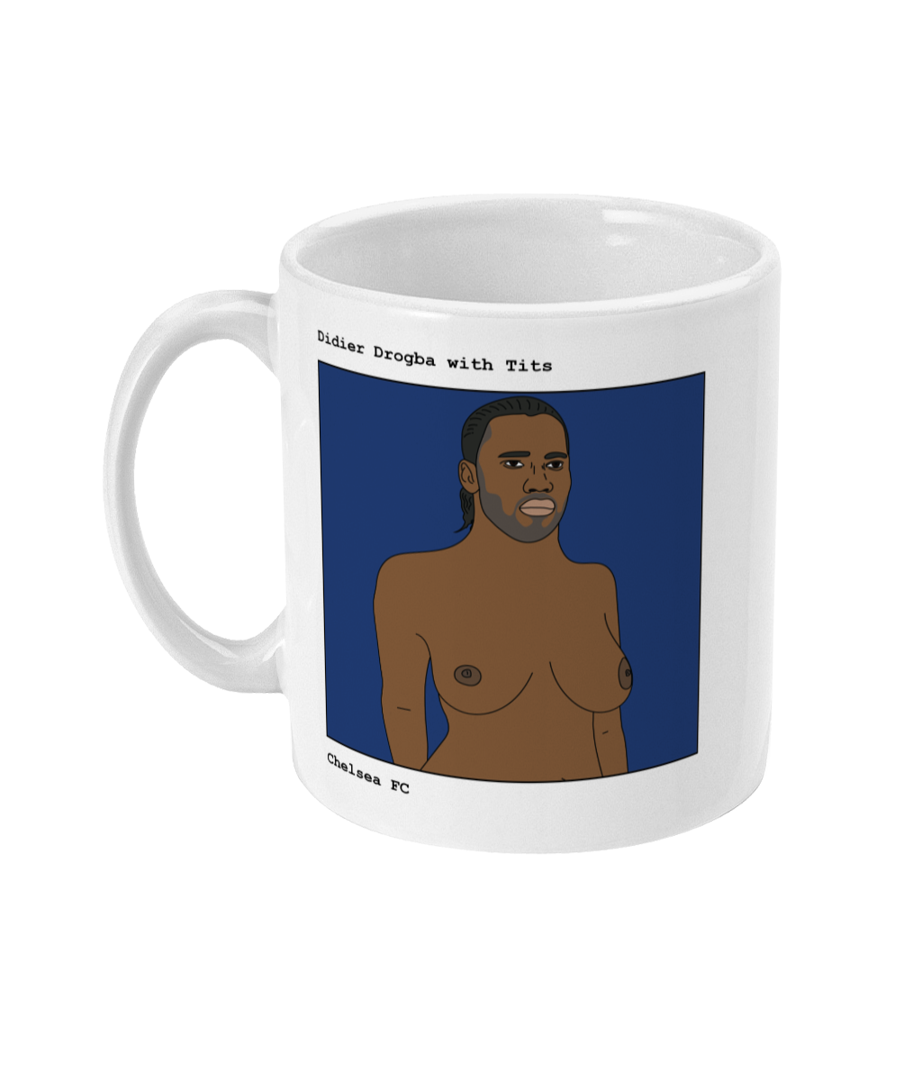 Didier Drogba with Tits - Footballers with Tits