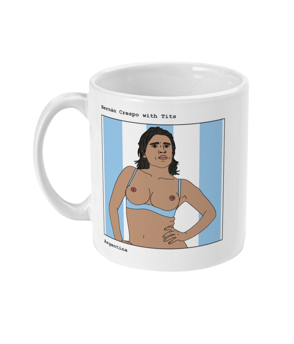 Hernán Crespo with Tits