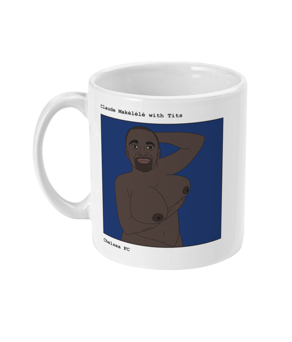 Claude Makélélé with Tits - Footballers with Tits