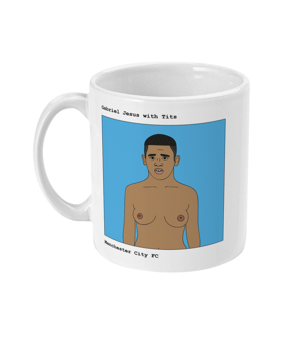 Gabriel Jesus with Tits - Footballers with Tits