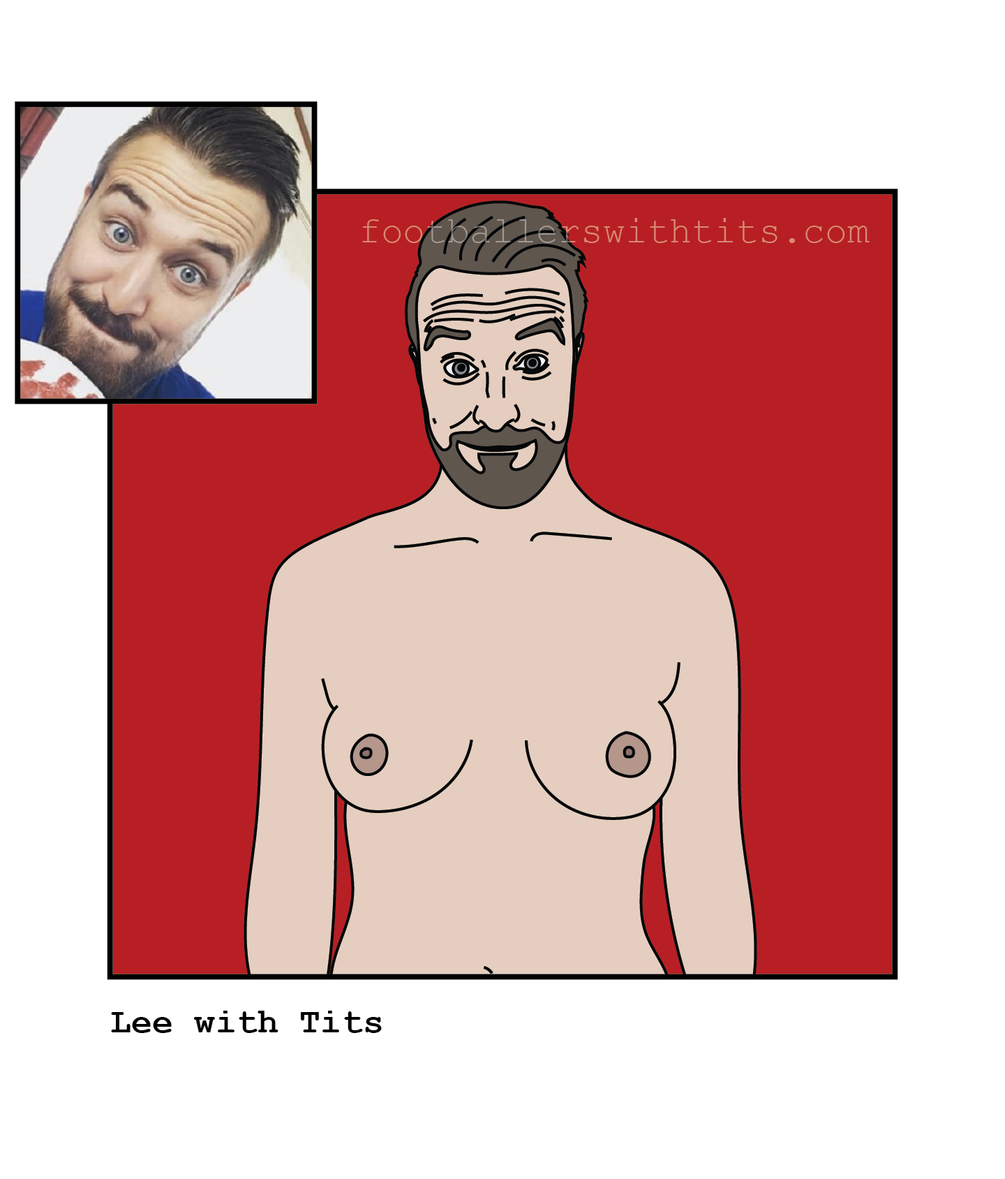 Custom Tits Illustration - Footballers with Tits