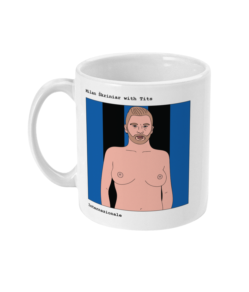 Milan Škriniar with Tits - Footballers with Tits