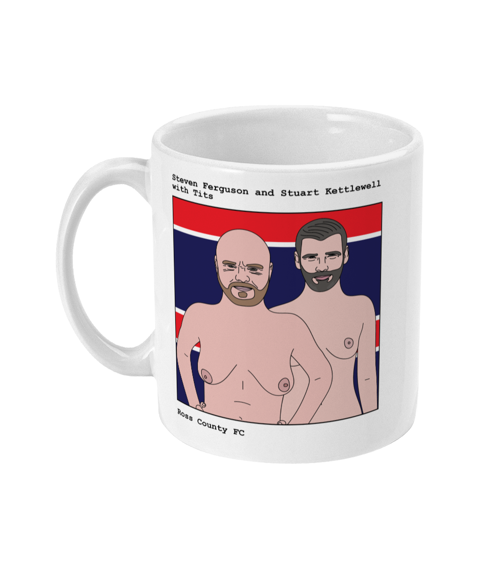 Steven Ferguson and Stuart Kettlewell with Tits - Footballers with Tits