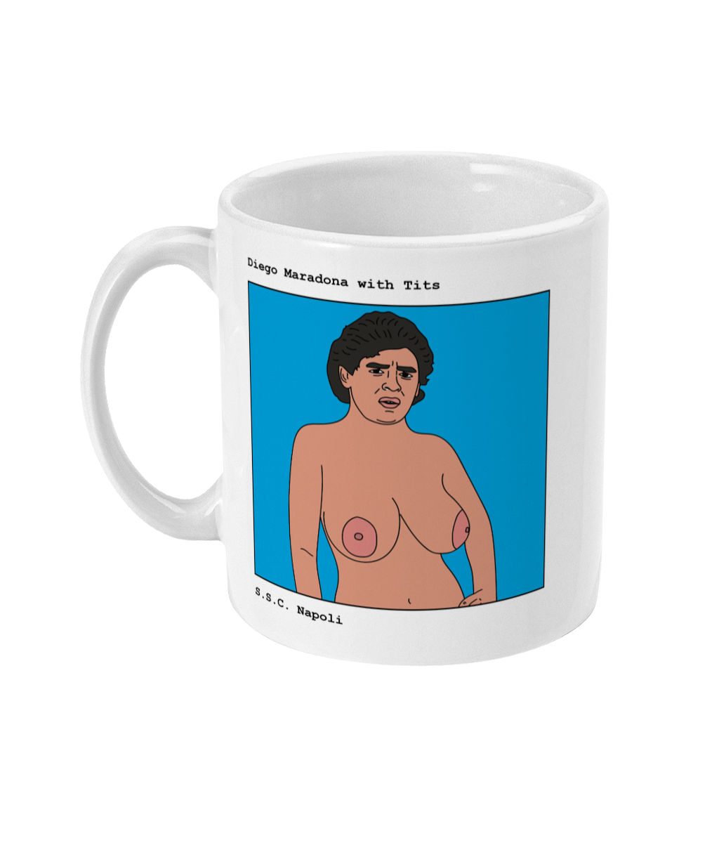 Diego Maradona with Tits - Footballers with Tits