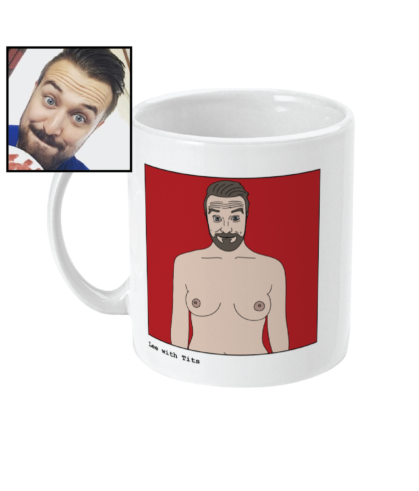 Custom Tits Mug - Footballers with Tits