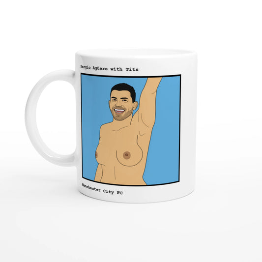 Funny Sergio Aguero Mug by Footballerswith