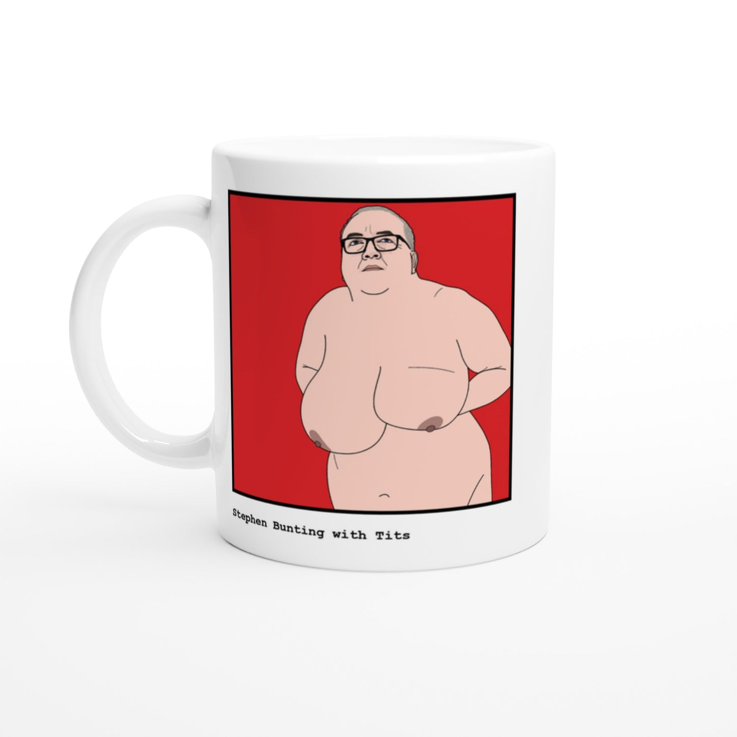 Funny Stephen Bunting Mug by Footballerswith