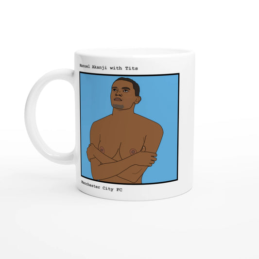 Funny Manuel Akanji Mug by Footballerswith