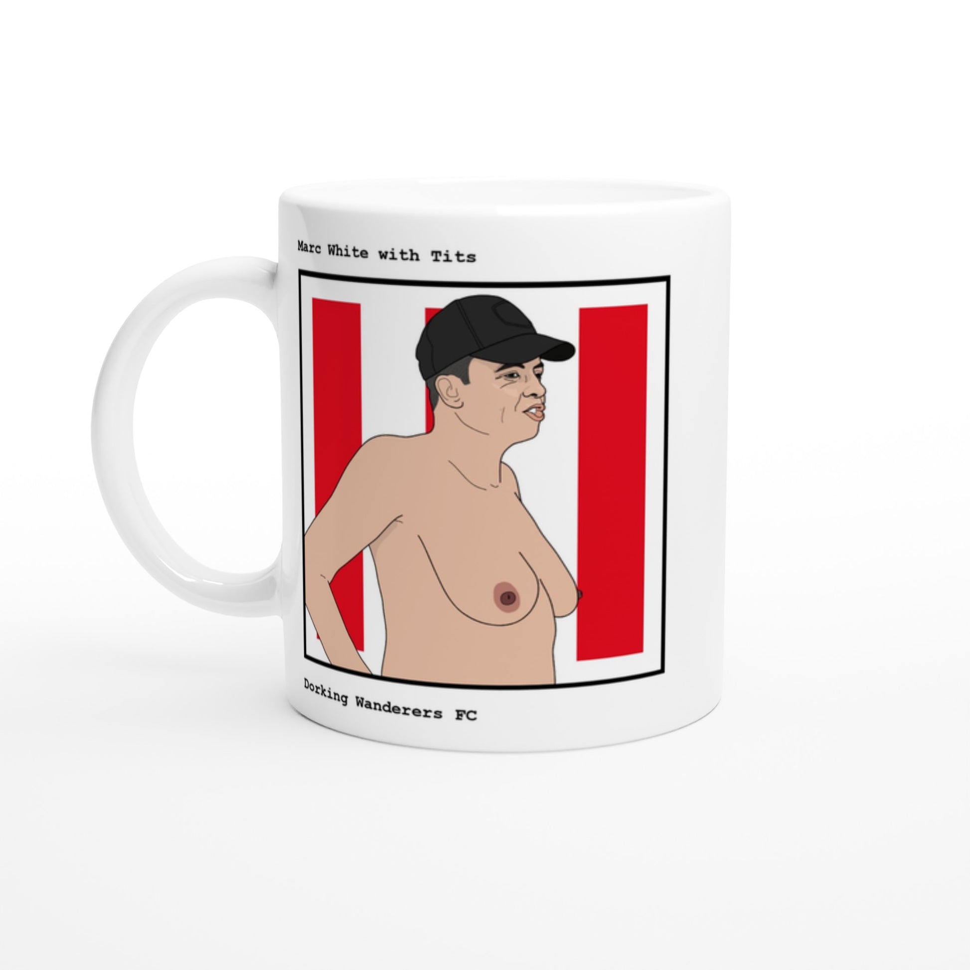 Funny Marc White Mug by Footballerswith