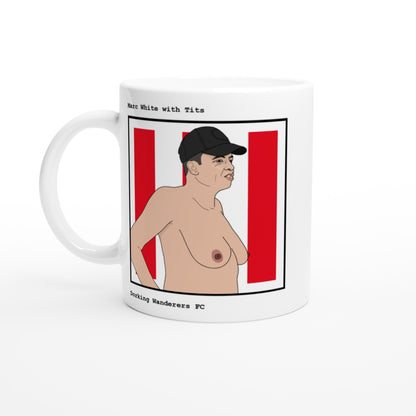Funny Marc White Mug by Footballerswith