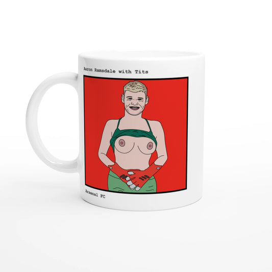 Funny Aaron Ramsdale Mug by Footballerswith
