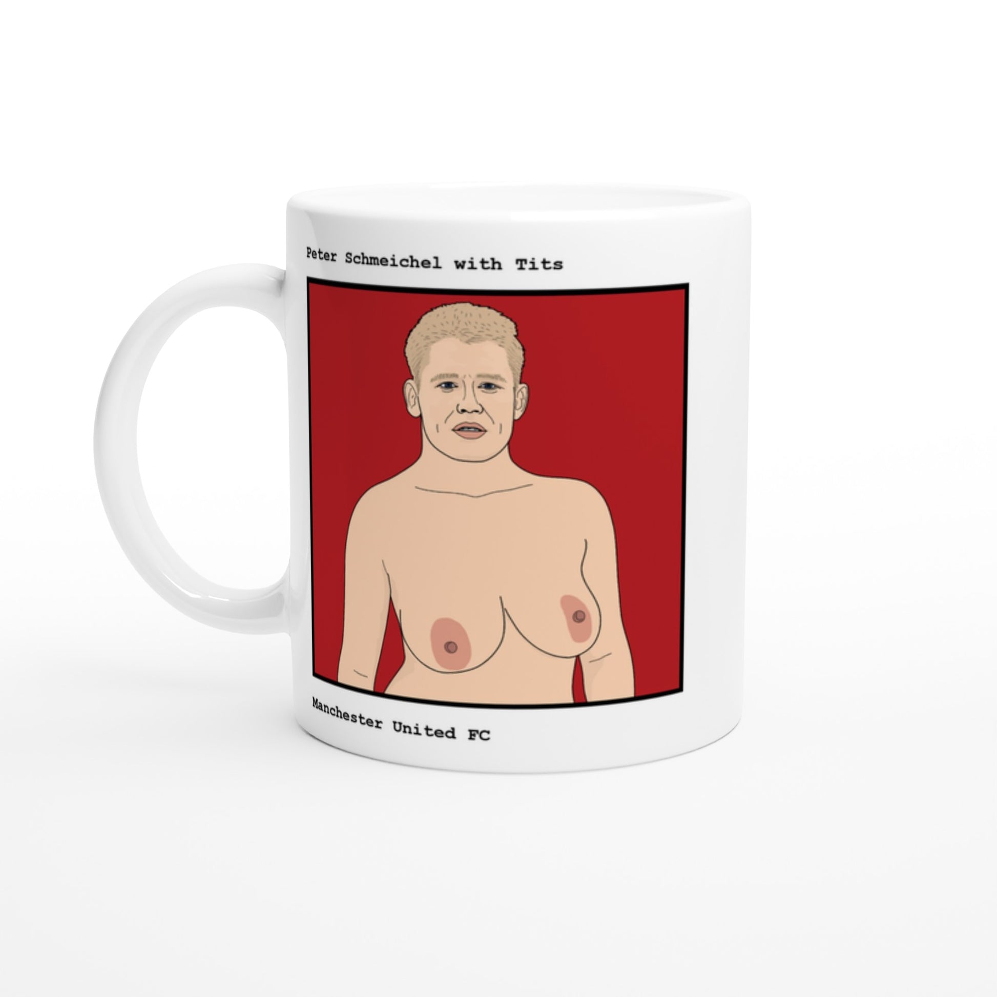 Funny Peter Schmeichel Mug by Footballerswith