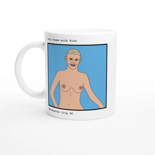 Funny Phil Foden Mug by Footballerswith