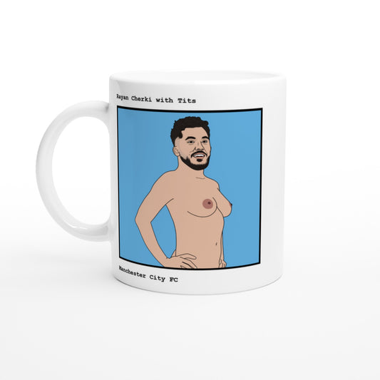Funny Rayan Cherki Mug by Footballerswith