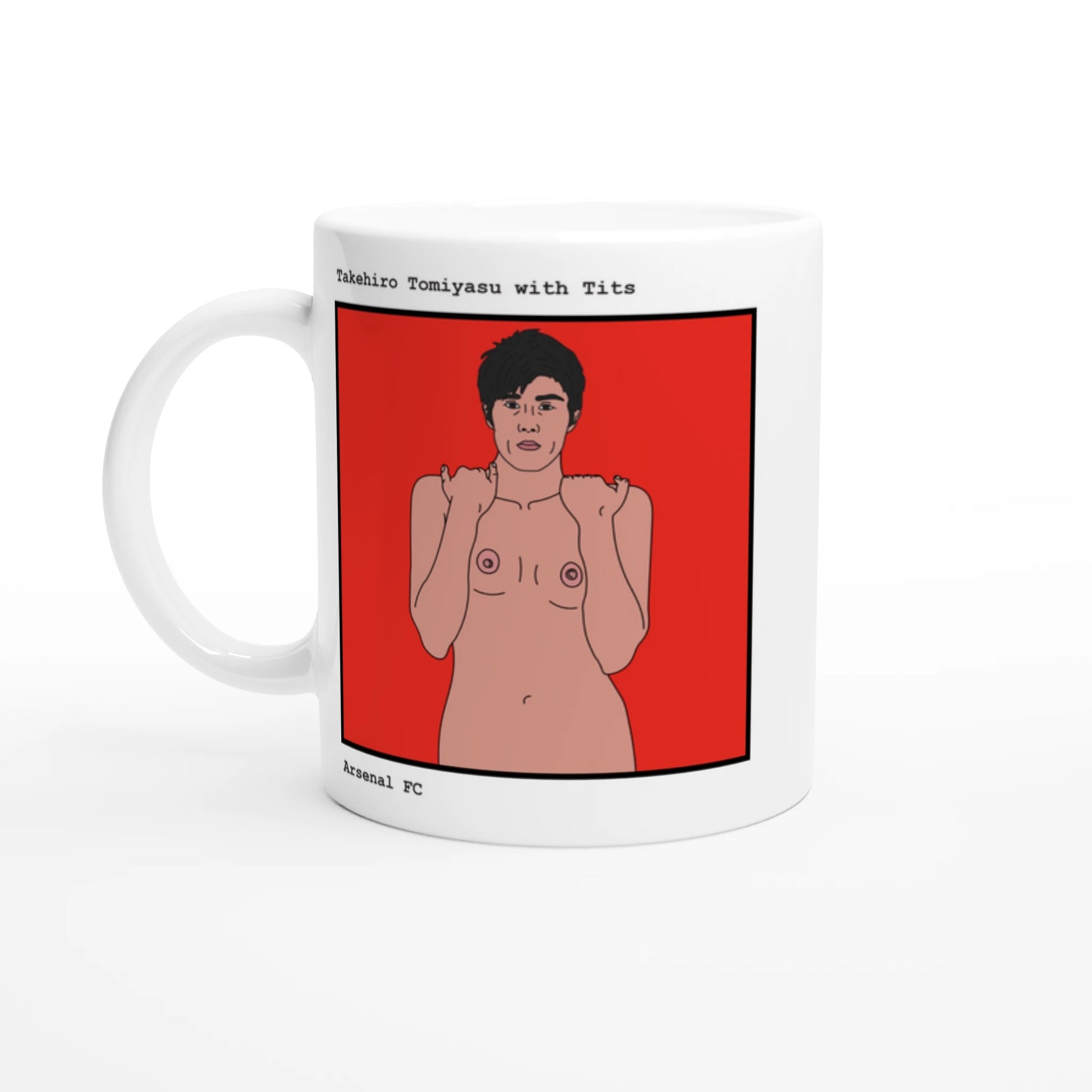 Funny Takehiro Tomiyasu Mug by Footballerswith