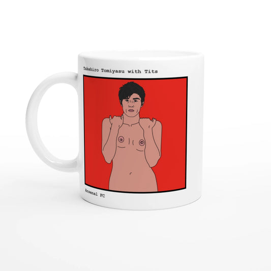 Funny Takehiro Tomiyasu Mug by Footballerswith