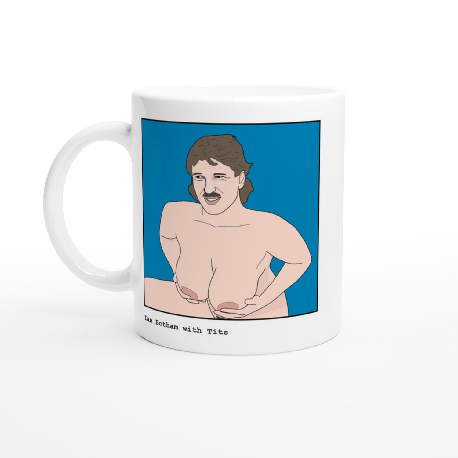 Funny Ian Botham Mug by Footballerswith