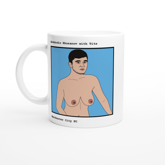Funny Abdukodir Khusanov Mug by Footballerswith