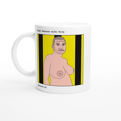 Funny Nigel Pearson Mug by Footballerswith