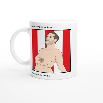 Funny Billy Sharp Mug by Footballerswith