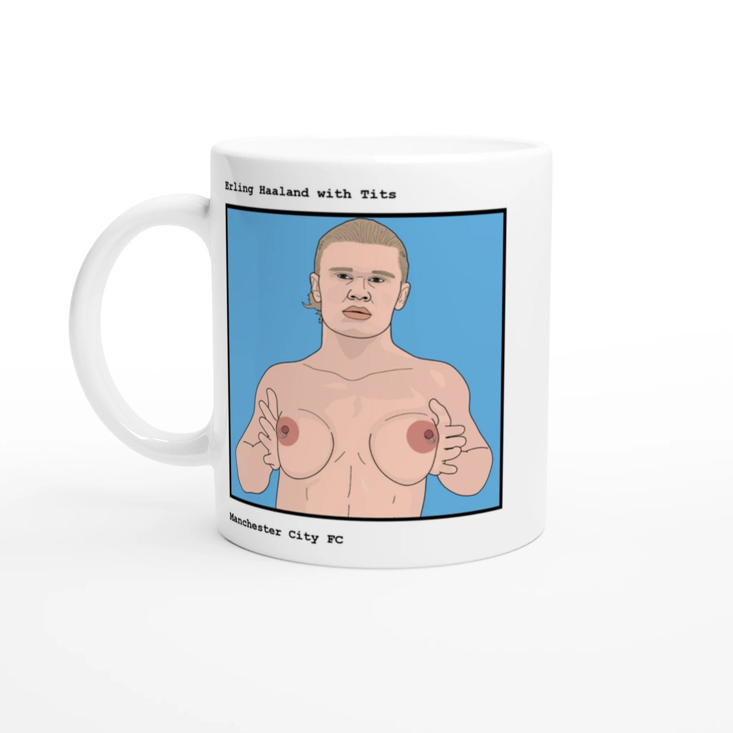 Funny Erling Haaland Mug by Footballerswith