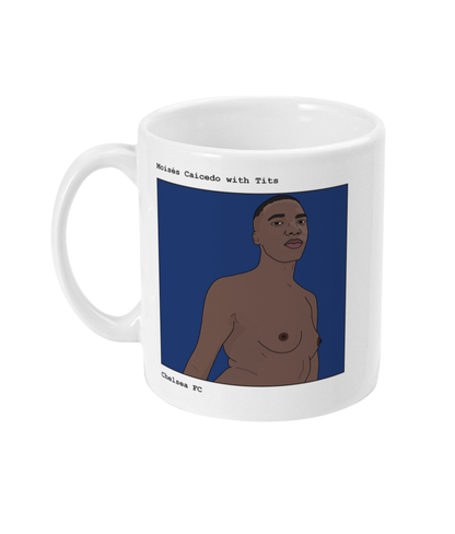 Funny Moisés Caicedo Mug by Footballerswith