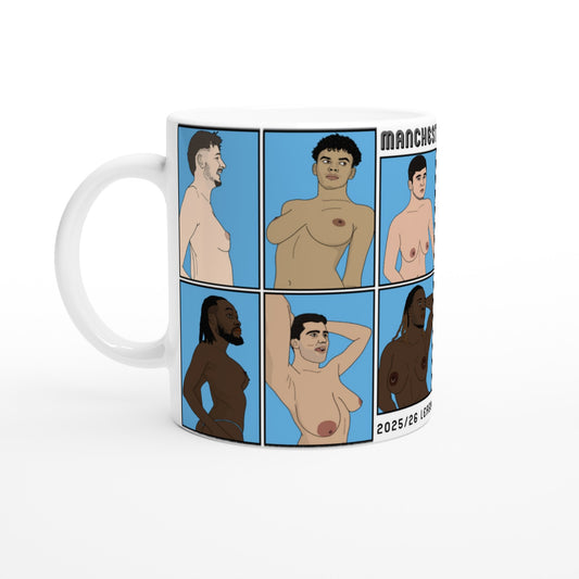 Funny Manchester City 2025/26 League Cup Winners Mug by Footballerswith