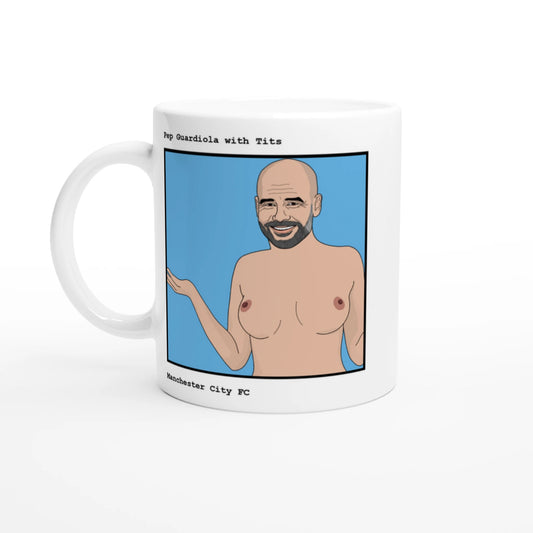 Funny Pep Guardiola Mug by Footballerswith