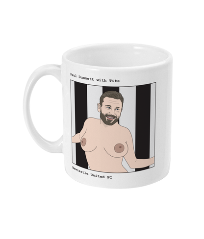 Funny Paul Dummett Mug by Footballerswith