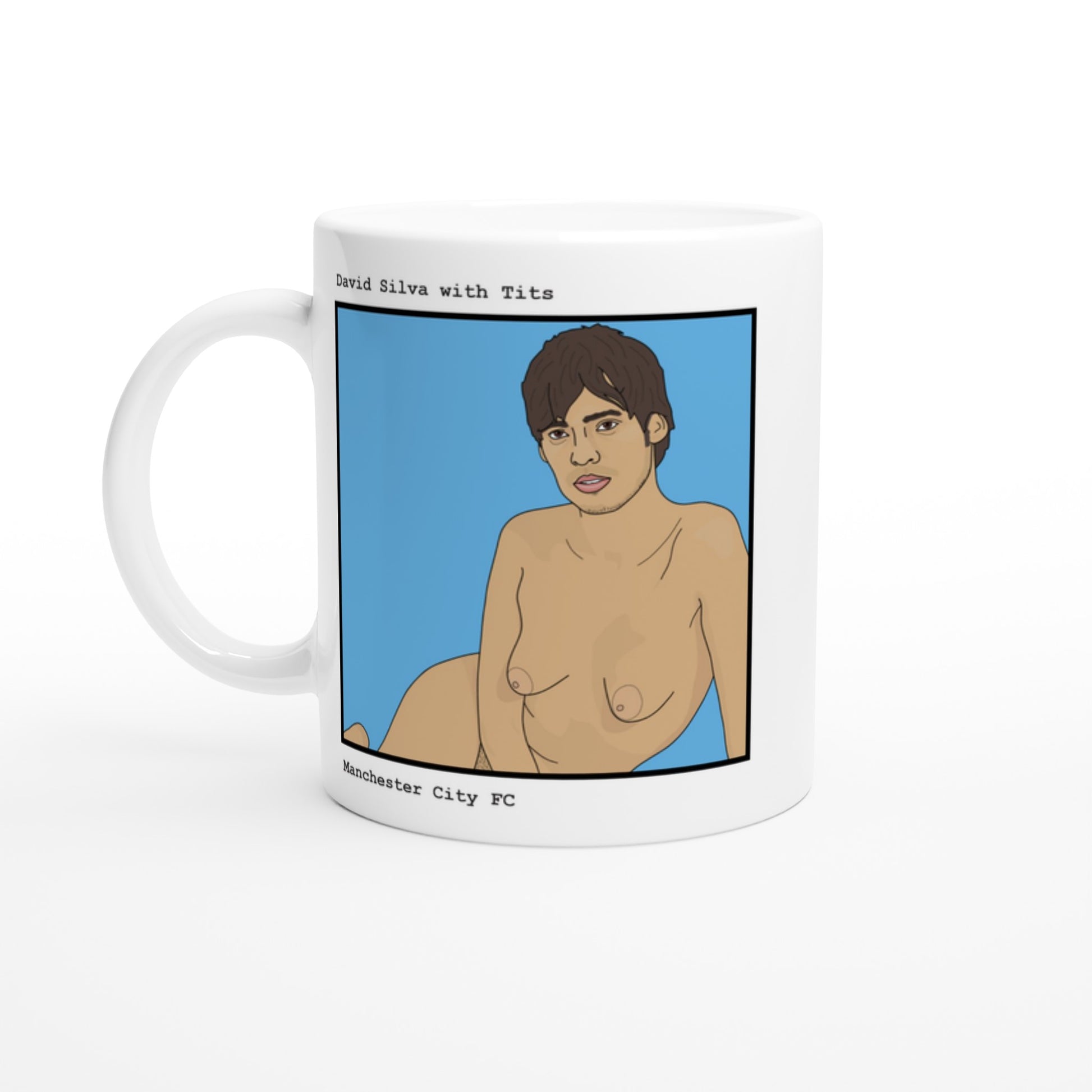 Funny David Silva Mug by Footballerswith