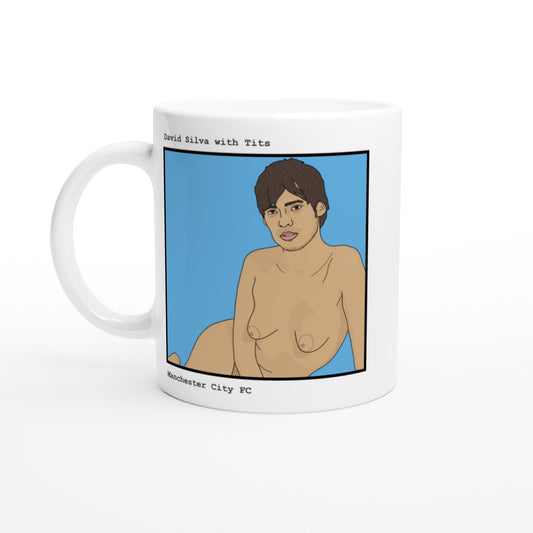 Funny David Silva Mug by Footballerswith