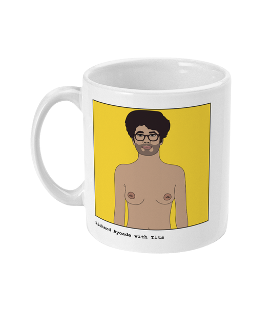 Richard Ayoade with Tits