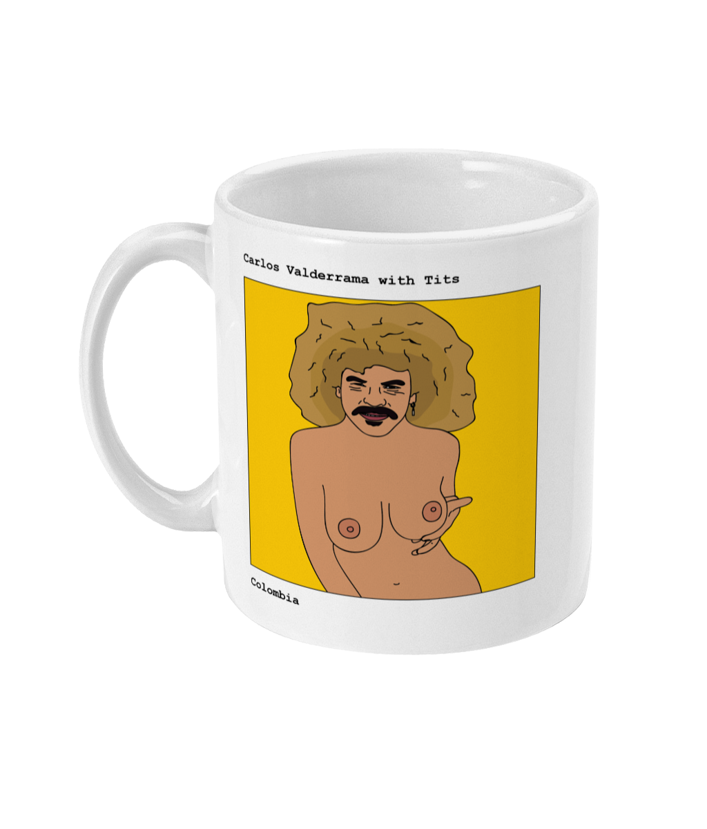 Carlos Valderrama with Tits - Footballers with Tits