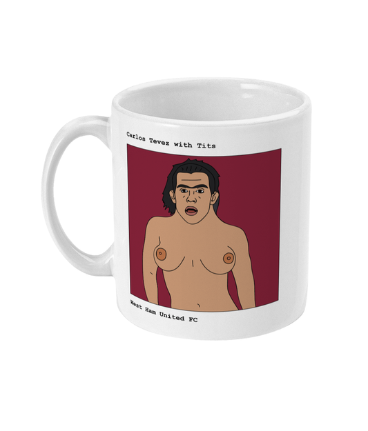Carlos Tevez with Tits - West Ham - Footballers with Tits