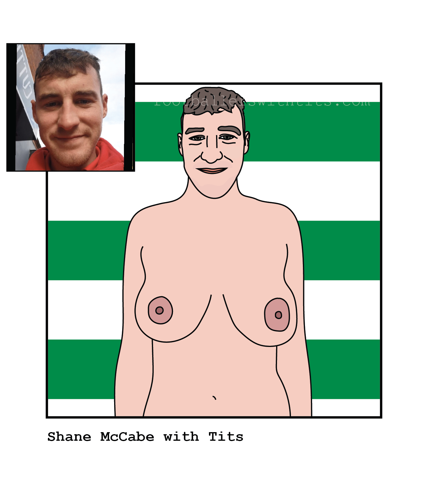 Custom Tits Illustration - Footballers with Tits