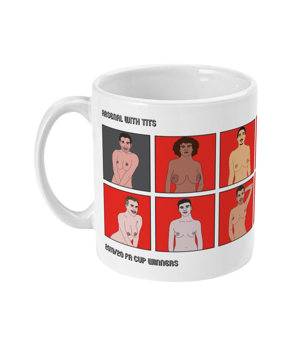 Funny Arsenal FA Cup Winners Mug by Footballerswith