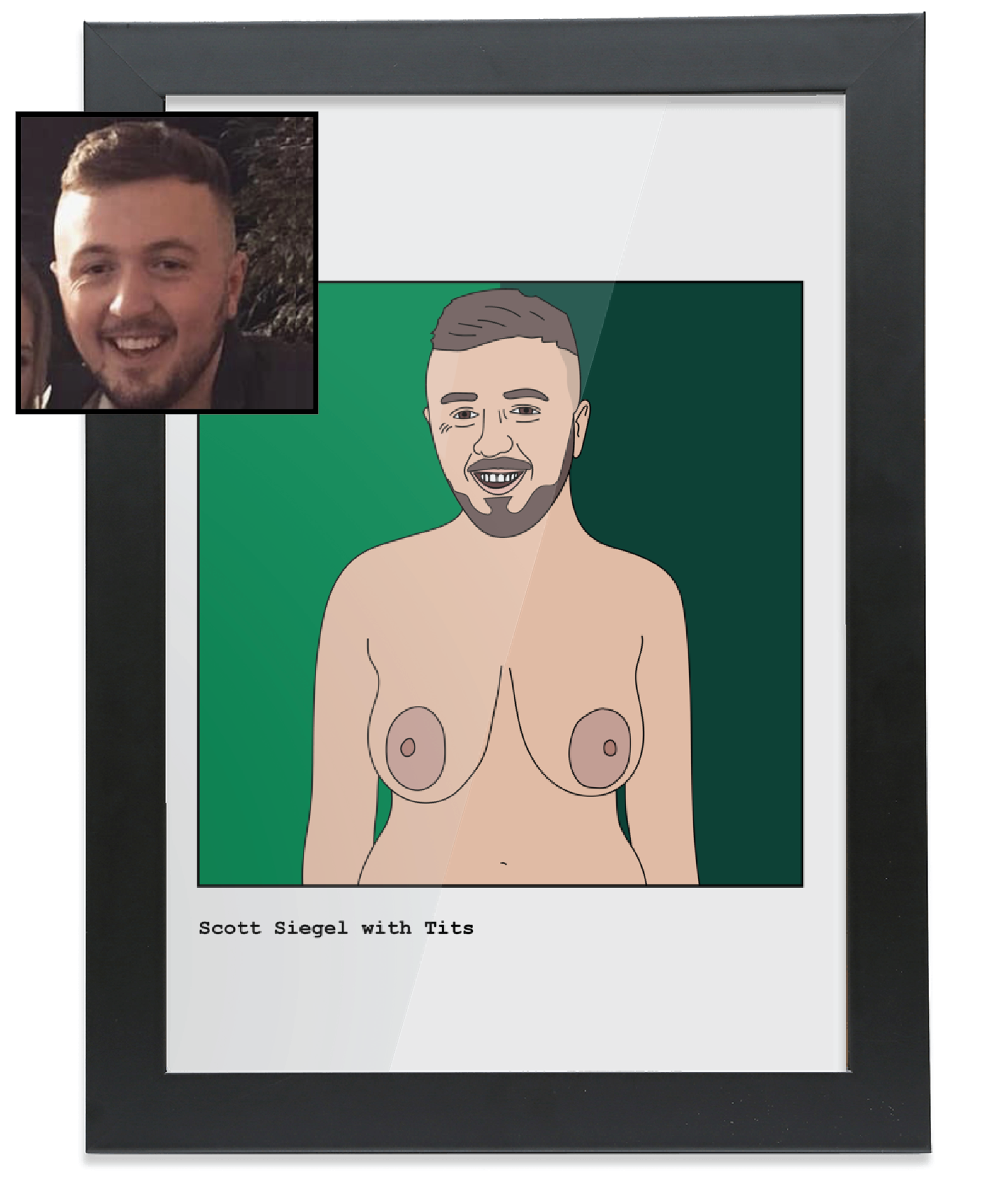 Custom Tits Art Print - Footballers with Tits