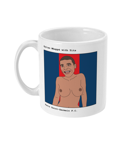 Funny Kylian Mbappé Mug by Footballerswith
